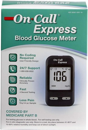 Diabetes Test Kit Blood Sugar Glucose Monitor Meter 50 Pcs Strip Tester Machine - Picture 8 of 9