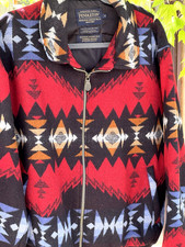 Vintage Pendleton High Grade Western Wear Jacket M Wool Blend Rare SKY FIRE EUC