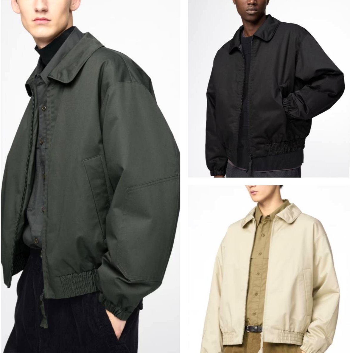 UNIQLO U Puff Tech Short Blouson ( Black / Beige / Olive ) 479411