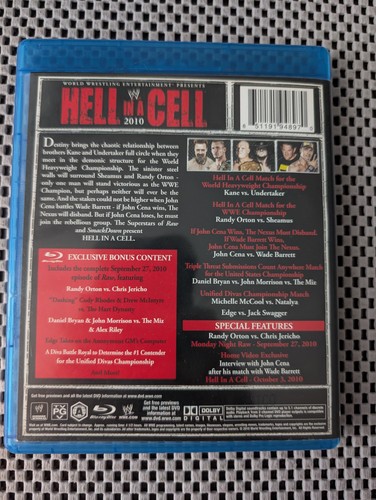 WWE: Hell in a Cell 2010 (Blu-ray Disc, 2011) Undertaker Vs Kane - Foto 3 di 3