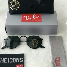 New Ray-Ban RB3447 Round Metal Green G15 Sunglasses