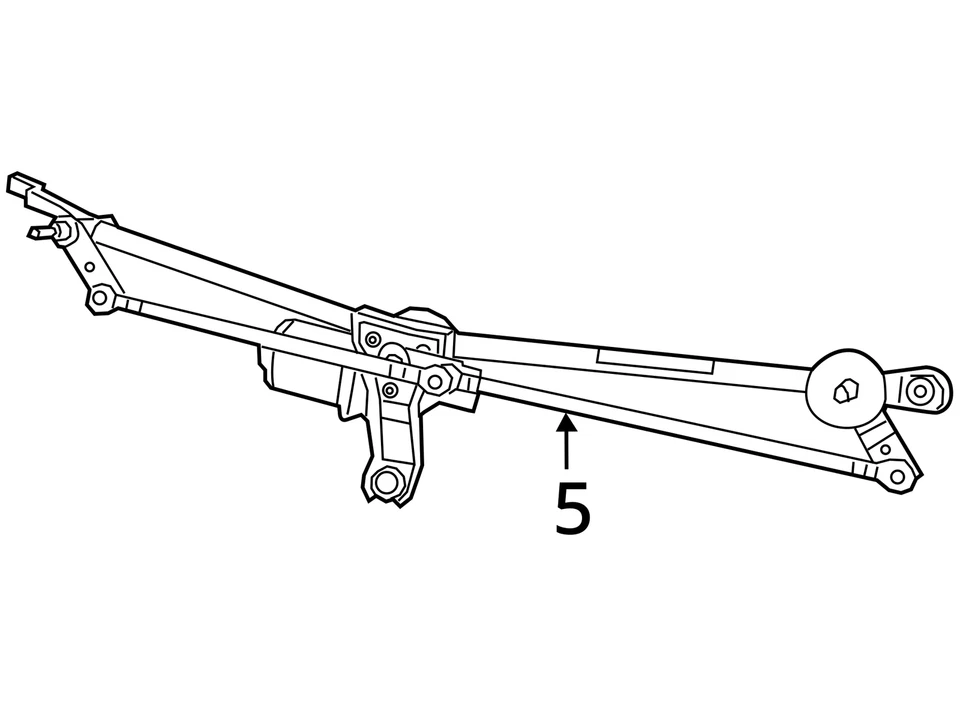 Transmisión limpiaparabrisas estilo clásico para camioneta Dodge 1500 09-24 6842258 Foto 4 de 4