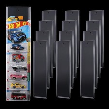 Display Case Compatible with Hot-Wheels Match-Box Packaged Cars, Wall Clear
