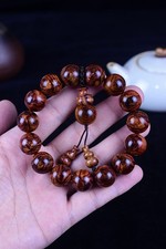 15mm Chinese Natural Hainan Huanghuali Handmade Exquisite Bracelets 7196