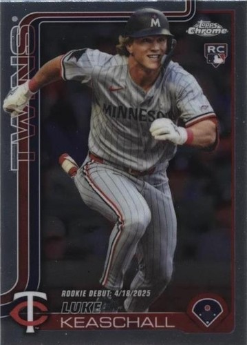 2025 Topps Chrome Update Luke Keaschall Auto #/10 Black Refractor 