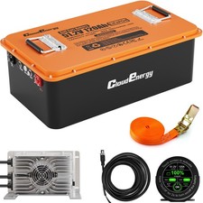 48V 51.2V 120AH LiFePO4 Lithium Golf Cart Battery Built-in 250A BMS,with APP