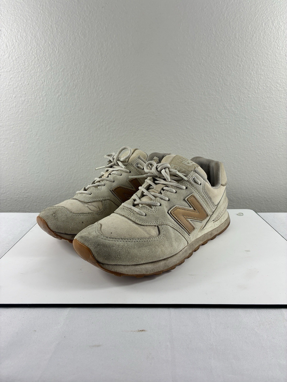 SAOLA New Balance 574 Rain Cloud Maple taglia 9 suola in gomma ML574CLS