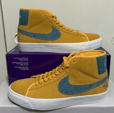 New Nike SB Zoom Blazer Pro GT Mid | FD0269-700 |University Gold/Denim Size 10