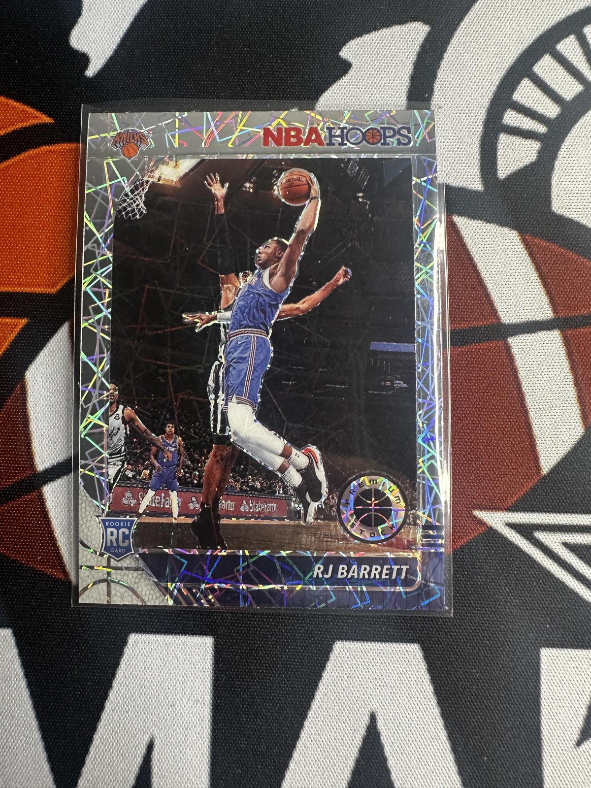 2019-20 Hoops Premium Stock #201 RJ Barrett Prizms Silver Laser