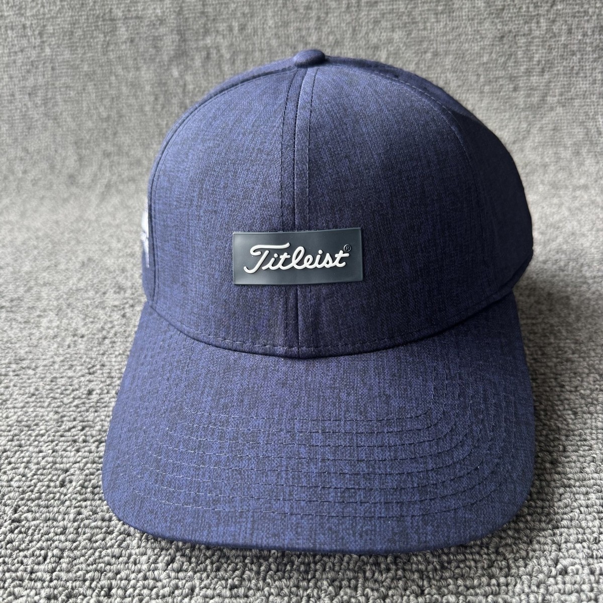 Titleist Golf Strapback Cap Navy Tabopino Curved Brim Hat
