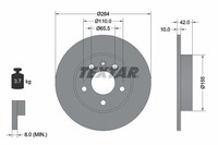 2 X Bremsscheibe Textar 92092103 FüR Opel Astra H