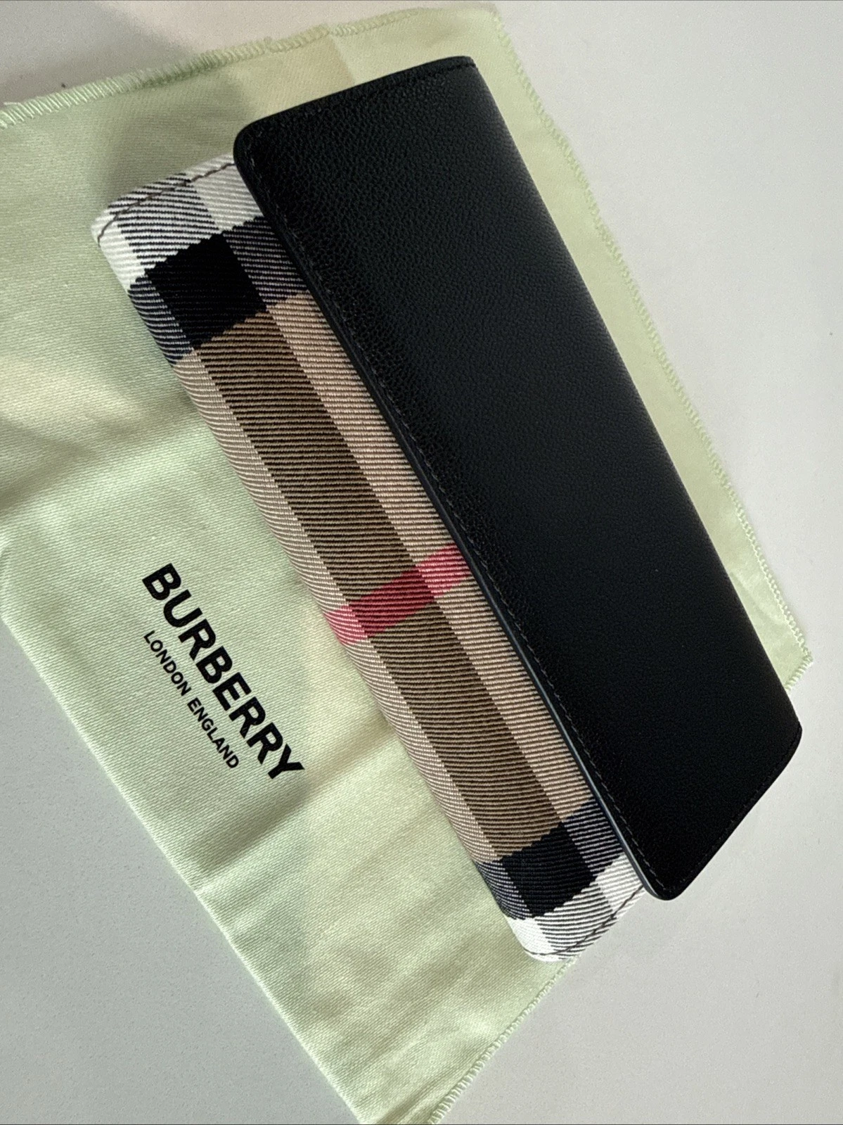 Burberry — NWT Burberry Check Canvas & Leather Bifold Long Wallet  80840311