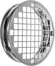 4" Galvanized Metal Duct End Cap with Mesh - Durable Steel Exhaust Cap