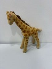 Vintage 1960s Steiff 14" Mohair Standing Giraffe Toy Stuffed Animal Lacks IDs
