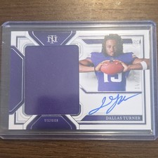 Panini 2024 National Treasures Dallas Turner Rookie Patch Auto #178 /99 Vikings