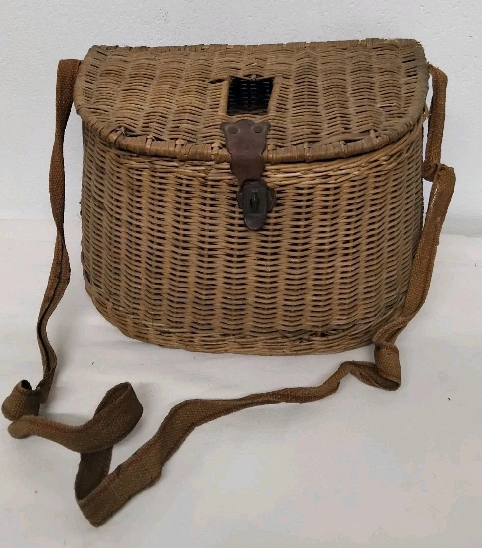 Panier vintage en osier tréssé | Selency