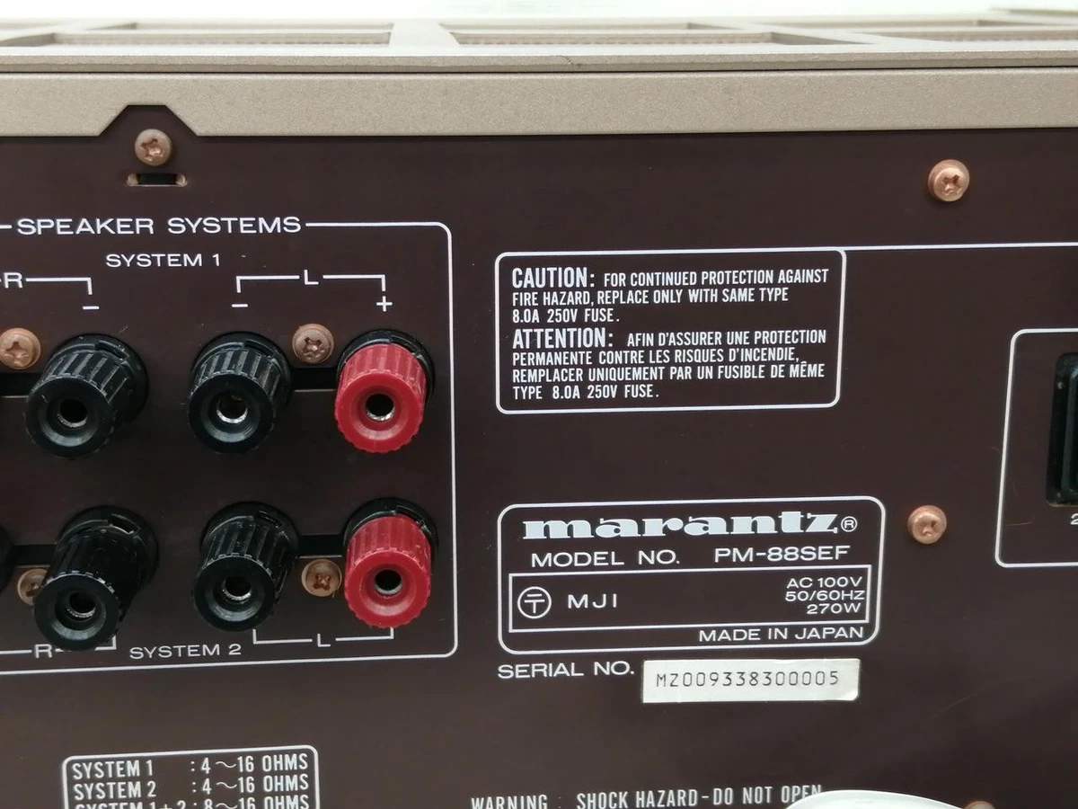 Marantz PM-88SE Integrated Amplifier Special Edition Vintage From