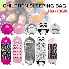 Sleeping Bag Happy Napping Napper Kid FUNNY Pillow Warm Camping Unicorn GiftUK