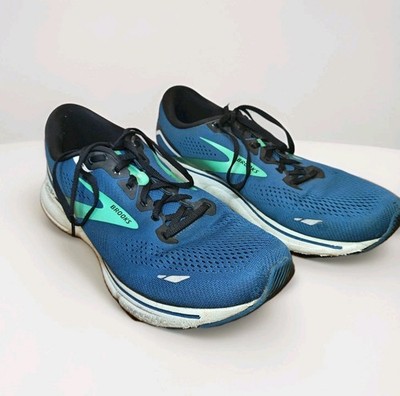 Brooks Ghost 15 Blue, Green Running Shoes Men's Size 13 D (Medium) - 1103931D462