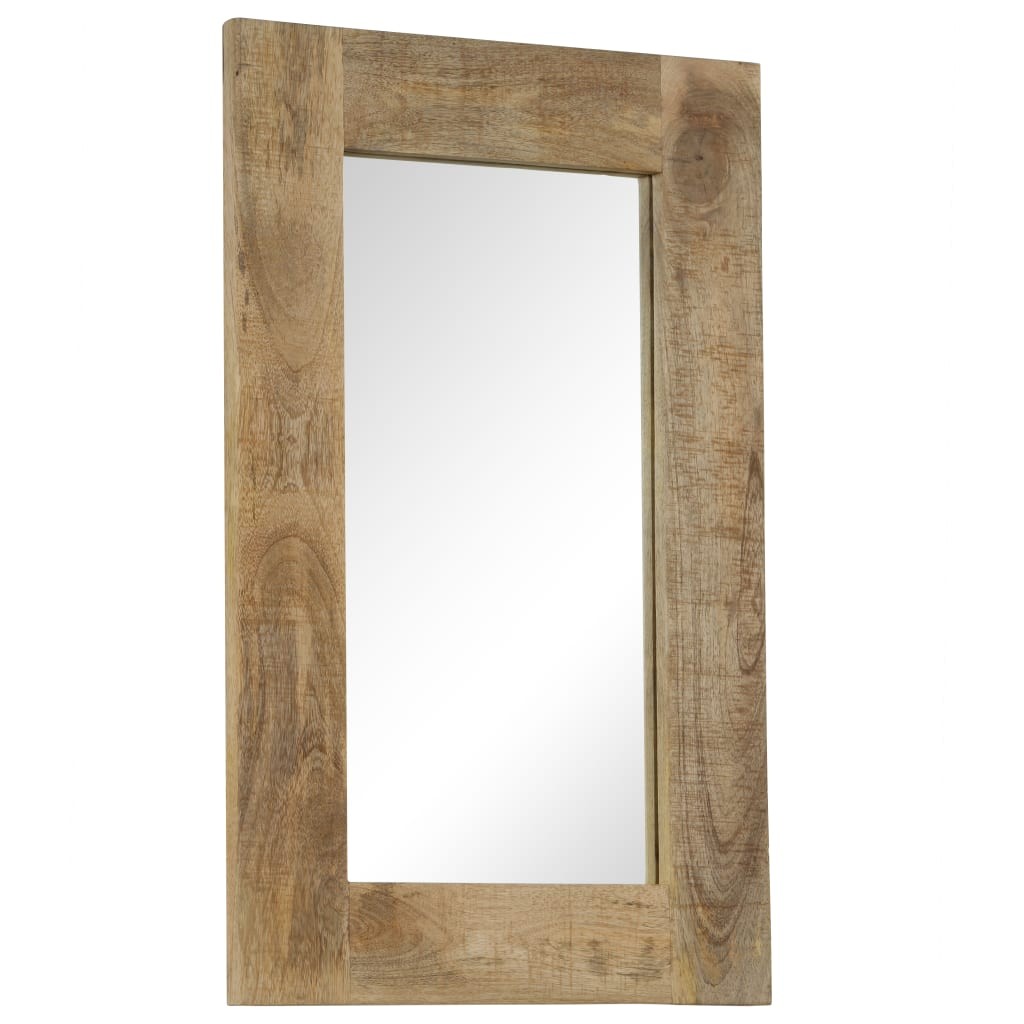 vidaXL Specchio in Legno Massello di Mango 50x80 cm