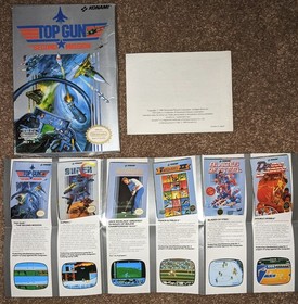 Top Gun The Second Mission NES Box & Manual Only (Game not included)