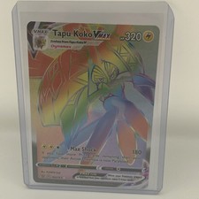 Tapu Koko VMAX 166 163 Rainbow Secret Rare Card Pokémon Battle Styles - NM on eBay
