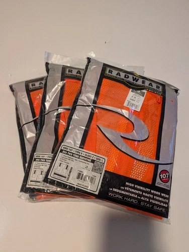 RADIANS RadWear SV6 Two Tone Surveyor Safety Vest ANSI Class 2 Size Large 3 Pack - product listing photo