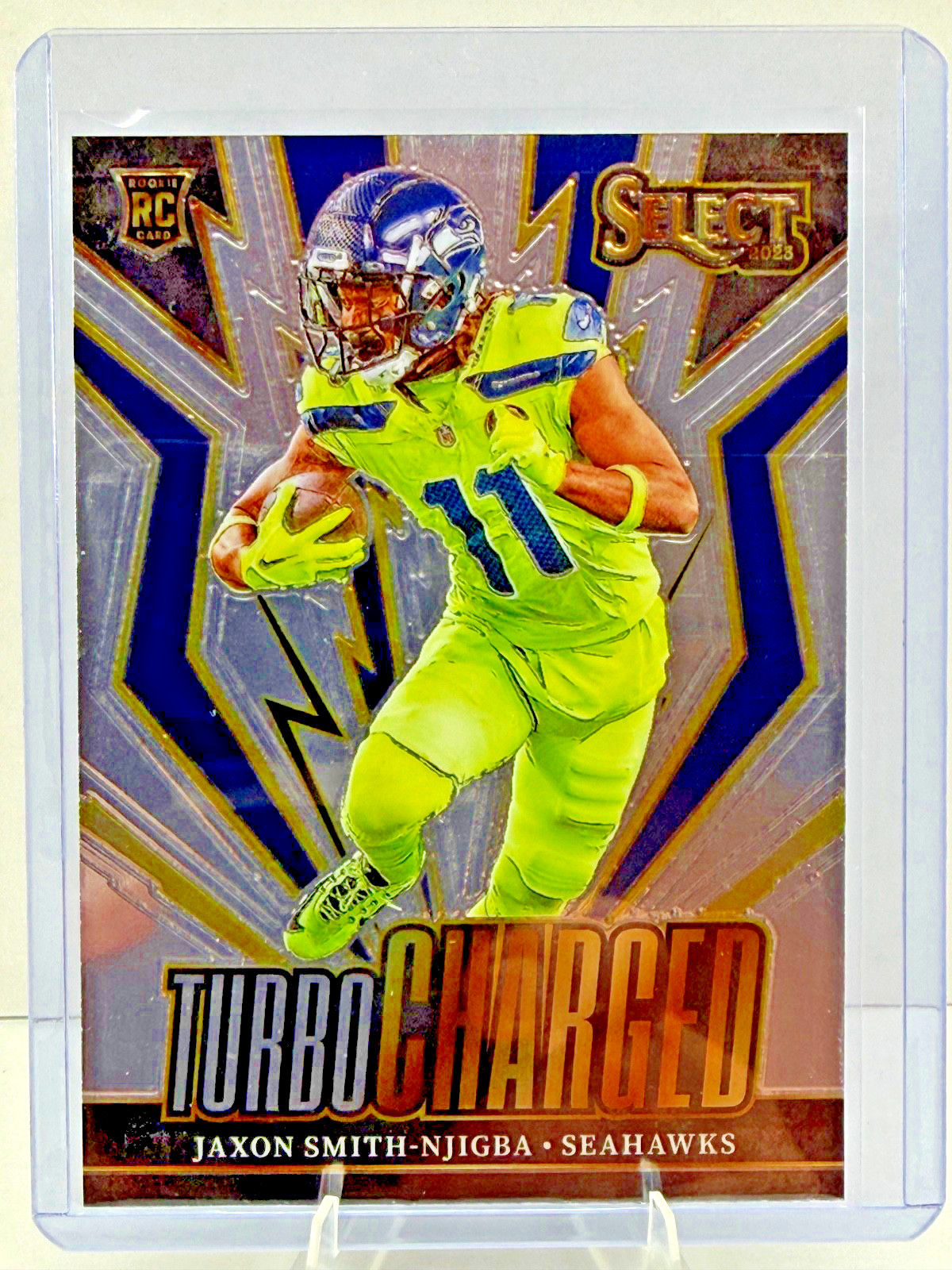 2023 Panini Select Jaxon Smith-Njigba Turbo Charged RC Seattle Seahawks 