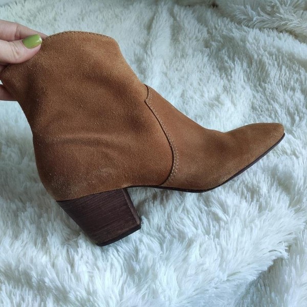 Women Boden Boots Brown Suede 38