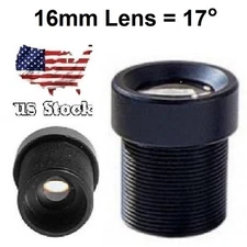 16mm CCTV Camera Lens 1080p F2.0 FPV Security Camera Lens for IP Camera Black