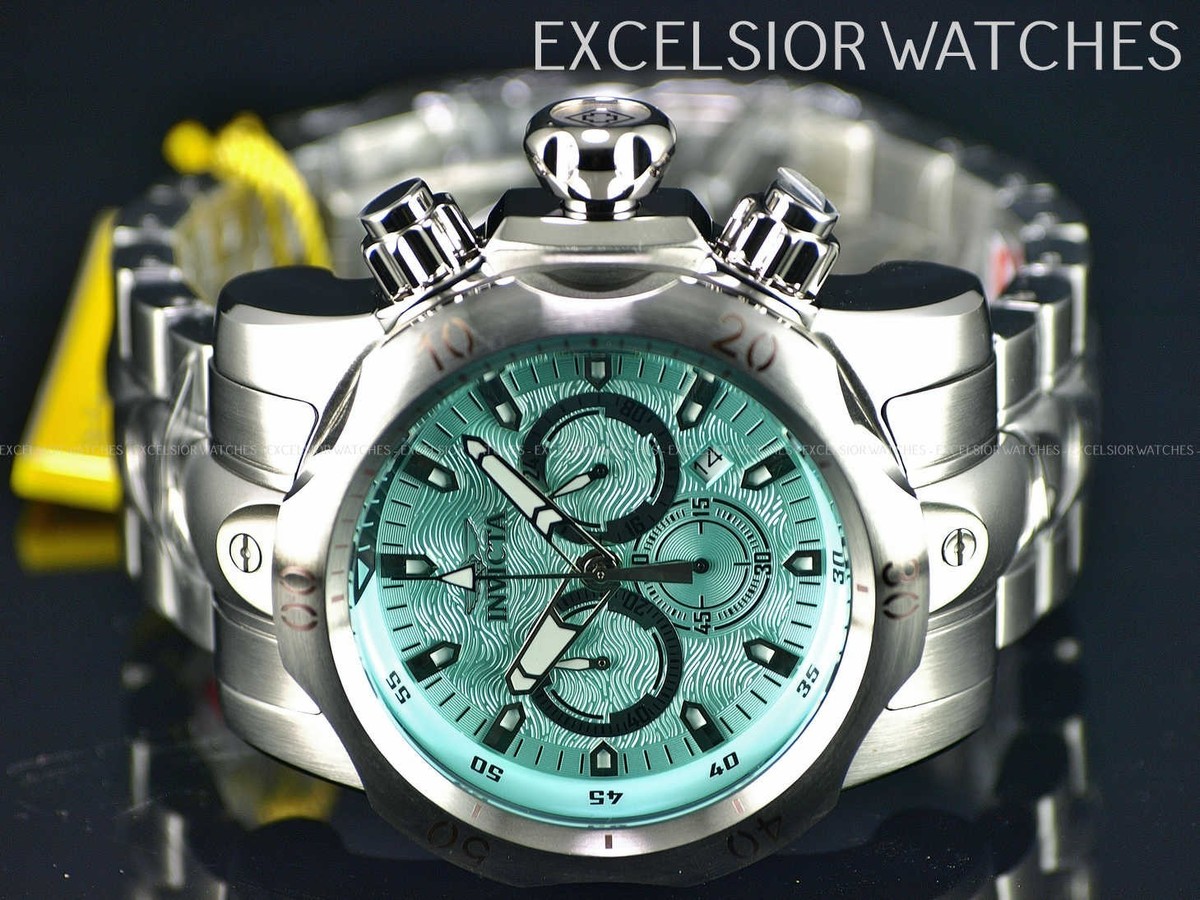 Invicta 47907 Venom Mutant Chronograph Turquoise Dial 54mm Japan
