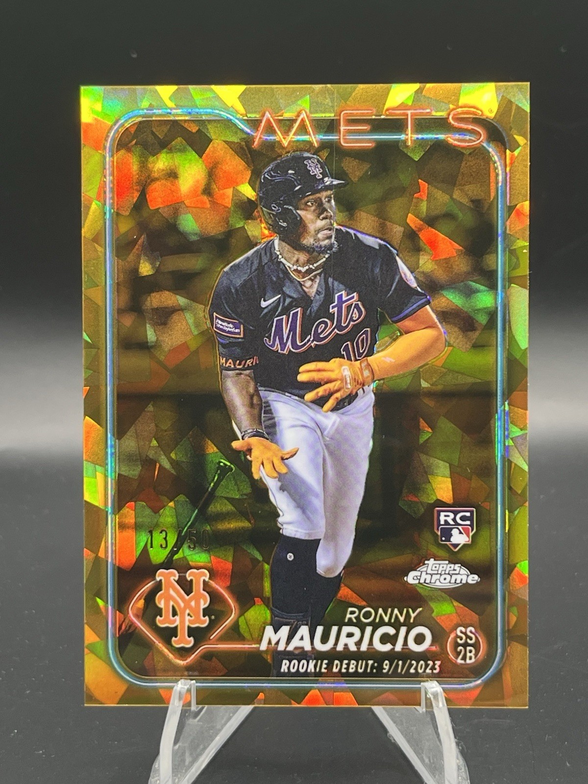 2024 Topps Chrome Sapphire Ronny Mauricio/50 Gold RC