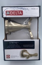 Delta 77638-CZ Stryke Double Robe Hook - Champagne Bronze Heavy Well Built NIB