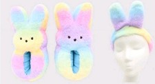 Peeps Slippers and Headband Set, Rainbow Size 13/1