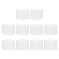 10Pcs 3.39 Inch Non-Slip Silicone Rubber Ties for Art, White