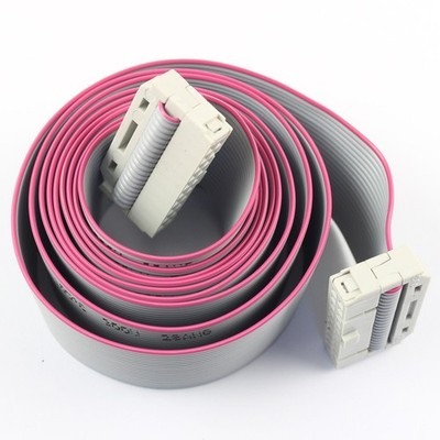 1Pcs 2.54mm Pitch 2x10 Pin 20 Pin 20 Wire IDC   Ribbon Cable Length 80CM *tn
