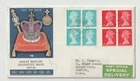 6/1/1969 UK GB FDC - Machins: 4d & 8d Change of Colours -London Chief Office CDS