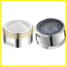 Bathroom Sink Aerator,1.8 GPM Faucet Aerator 15/16 In Male Thread Chrome Soli...