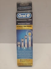 Oral B Professional Braun Precision Clean Bonus Pack 4 Replacement Brush Heads