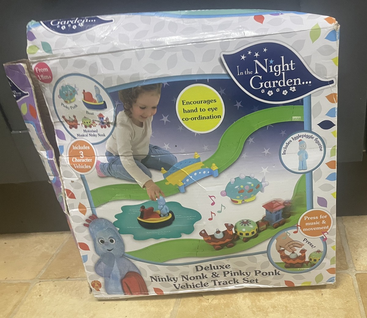 Pinky Ponk In The Night Garden Vtech Book VTech- Turn Learn Cube Pink