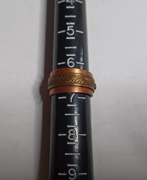 Very Nice Solid Copper Adjustable Ring Size 6.5 - image 3
