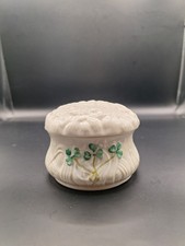 Belleek Irish Porcelain Lidded Pot Jar Millennium 2000 Range