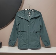 Champion Women's Hooded Windbreaker Teal Jacket Full Zip Size X-Small