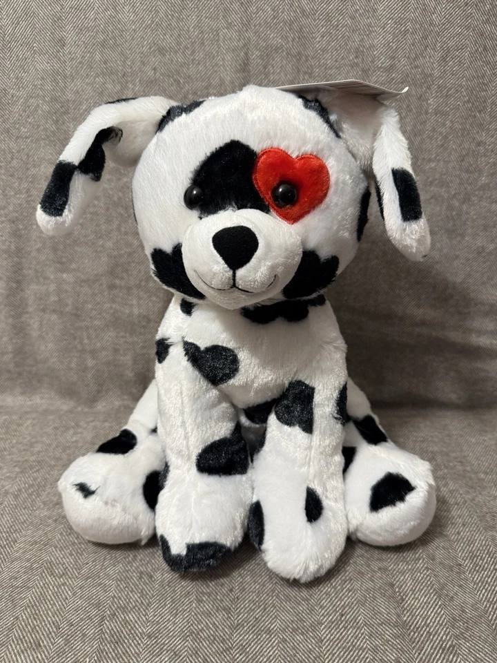 New! Build-A-Bear Be Mine Dalmatian Valentine's Day Plush with Shirt & Headband - Image 2 of 4