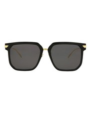 Bottega Veneta Womens Square/Rectangle Black Gold Grey Fashion Designer Eyewear