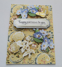 Anna Griffin Like "Happy Birthday To You" Birthday Handmade Layered Card