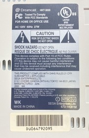 SEGA Dreamcast Console (HKT-3020) w/ Power & AV Cables