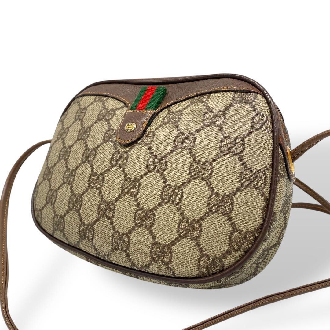 GUCCI Old Gucci Shery line shoulder bag Supreme GG Vintage