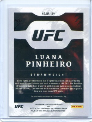 UFC　ルアナ・ピニェーロ　ルーキーカード　5シリ　psa8 UFC ルアナ・ピニェーロ ルーキーカード 5シリ psa8 Luana