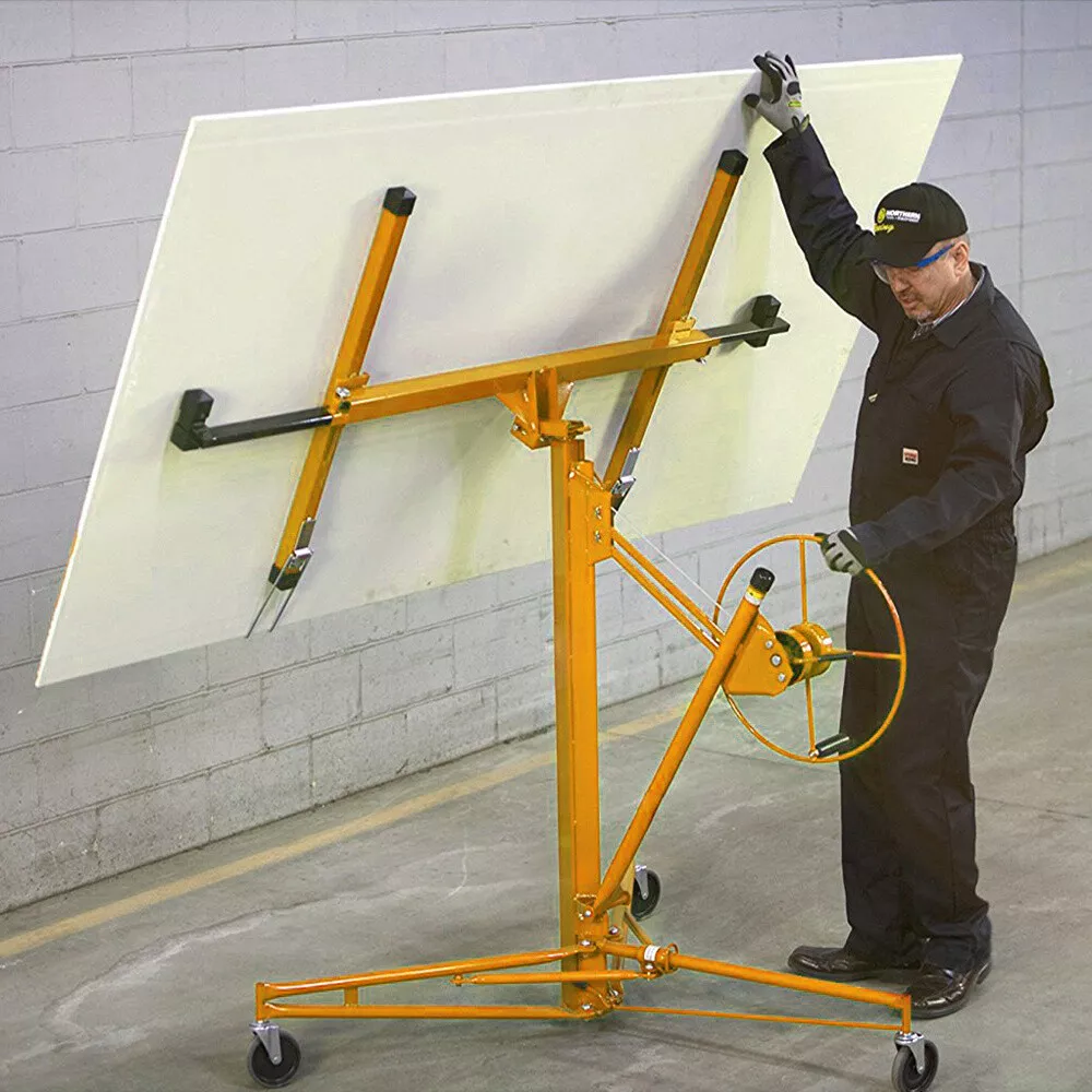 11 Ft Drywall Lift Plaster Board Panel Sheet Hoist Jack Lifter 4